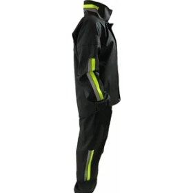 Resim Beta Moda Hub Tam Kalıp Motorcu Kurye Su Gecirmez Yağmurluk Takım - Siyah 