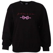 Resim Trender Siyah Kadın Sweatshirt Kurdele Siyah 