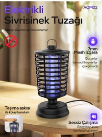 Resim Auhma Aqm02 Elektrikli Sessiz Sinek Ve Sivrisinek Kovucu Lamba Photocatalyst Işık Tuzağı Kokusuz 
