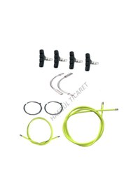 Resim Hsgl Bisiklet Fren Neon Sarı Kablo Tel Papuç Pipo Set 