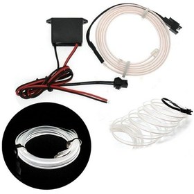 Resim Fitilli İp Neon Led Torpido Şeridi 2 Metre Beyaz Beyaz 