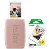 Resim Fujifilm Instax Mini Link 3 Pembe Akıllı Telefon Yazıcısı ve 20'li Mini Film 
