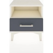 Resim Arges Komodin Tek Raflı Tek Çekmeceli 44X30X48 Aytaşı-Antrasit 