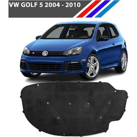 Resim VW Golf 5 Motor Kaput İzolasyon Keçesi - Klipsli 2004 - 2010 