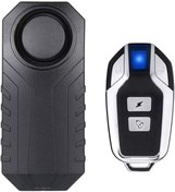 Resim MOTOANL Motosiklet Ve Bisiklet Wireless Kablosuz Titreşimli Alarm 110 Desibel Yüksek Ses Uzaktan Kumandalı 