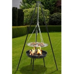 Resim Esranın Dünyası Paslanmaz Çelik Tripod Askılı Katlanır Kömür Barbekü Izrası - Açık Hava Kullanımı Için Ideal 23020 