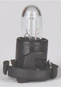 Resim T5 Duylu Gösterge Ampulü Siyah 12v 1,2w 1 Paket 10 Adet - Wolfram 30112 