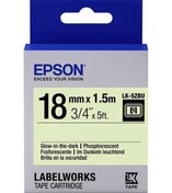 Resim Epson LK-4YBP Pastel Sarı Üzeri Siyah 12mm 9Metre Etiket 