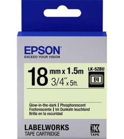 Resim Epson LK-4YBP Pastel Sarı Üzeri Siyah 12mm 9Metre Etiket 