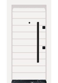 Resim MONO ÇELİK KAPI MN-1834 SOL Daire Giriş Kapısı, Çelik Kapı 