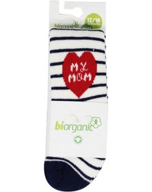 Resim Kitikate Bibaby Biorganic Mom And Dad Havlu Külotlu Çorap 68418 Ekru 