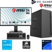 Resim Go Gamer S82D Intel Core I3 14100F 16GB 512GB SSD GT730 Msı 24" / Windows 11 Pro Masaüstü Bilgisayar 