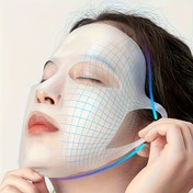 Resim 1 adet Silikon Maske Seti, 3D Yeniden Kullanılabilir - Her Cilt Tipine Uygun Maske Aracı, Formaldehit İçermez - Elektrik veya Pil Gerektirmez. 