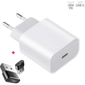 Resim teknosepetim 20 W Pd Şarj Adaptör Başlığı Usb Type-c Çevirici Iphone Samsung Pd Şarj Yeni 