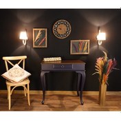 Resim Wooding 80 Cm Çekmeceli Masif Lacivert Ceviz Dresuar (548586614) Ceviz 