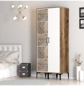 Resim Variant Kumsal 2 Kapılı Ps Gardrop - Ceviz / Beyaz 