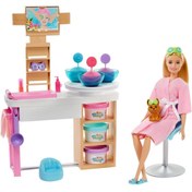 Resim Barbie Yüz Bakımı Yapıyor Oyun Seti GJR84 