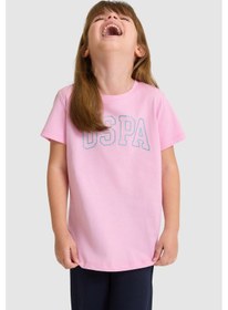 Resim U.s. Polo Assn. Kız Çocuk Pembe Tişört Basic 50325631-vr041 