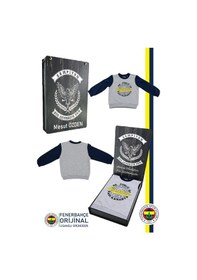 Resim Fenerium Fenerbahçe Lisanslı Lacivert Bebek Sweat Republic Of Fenerbahçe Kişiye Özel Hediyelik Ahşap Kutulu Lacivert 