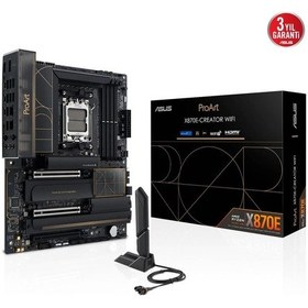 Resim Asus Proart X870e-creator Wıfı, 4xddr5, 4xm.2, Hdmı, Dp, Type-c, Pcıe 5.0, Wi-fi 7, Bluetooth V5.4, Am5 Soket Gamıng Anakart 