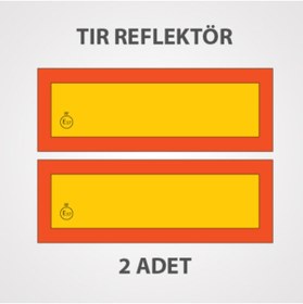 Resim ECE90 Tüvtürk Uyumlu Dorse Reflektör (YAPIŞTIRMA) 