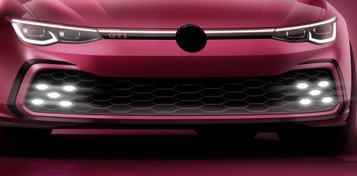 Resim Volkswagen Golf 8 Uyumlu GTI Ledli Panjur 