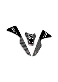Resim GP Kompozit Yamaha MT-07 Tracer 2020-2024 Uyumlu Tank Pad Seti Siyah 