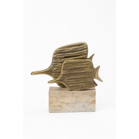 Resim Aquanova Dekoratif Balık Obje Traverten Mermer 