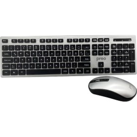 Resim Preo My Keymouse KM06 Kablosuz Klavye Mouse Set 