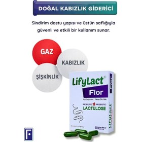 Resim Flor Probiyotik Kapsül , Prebiyotik , Laktuloz, 2'li Avantaj Paketi 