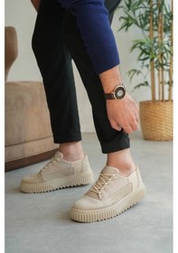 Resim Biçomi Kb-x516 Kuback Bej Süet Günlük Erkek Ayakkabı Bej12 