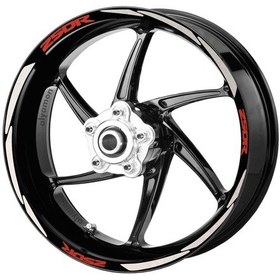 Resim Deeb Honda Cbr250 Jant Şeridi Reflektif Beyaz Kırmızı Model S 
