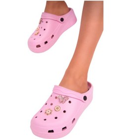 Resim Yüksek Taban Aksesuarlı Kadın Sandalet Pembe-pembe Pembe 