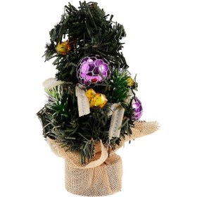 Resim Homyl Mini Yapay Yılbaşı Ağacı Masa Üstü Dekorasyon Mor-top Tarif Edildiği Gibi 