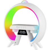 Resim Lemestar Kablosuz Şarjlı Bluetooth Hoparlör - Led Ekran, Alarm, Aydınlatma Ve Telefon Görüşme Özellikli Taşınabilir Ses Sistemi 