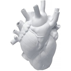 Resim Springsun "modern Kalp Şekilli Vazo - Ev Dekorasyonu İçin Şık Ve Dayanıklı Resin Malzeme" 