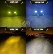 Resim Ford Connect Için Uyumlu Şimşek Etkili Mercek Led Xenon Çift Renkli 