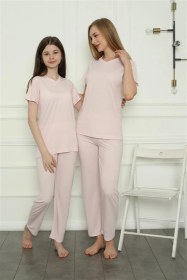 Resim Akbeniz Anne Kız Aile Penye Pijama Takım Ayrı Ayrı Satılır. Fiyatları Farklıdır 50107 Pembe 