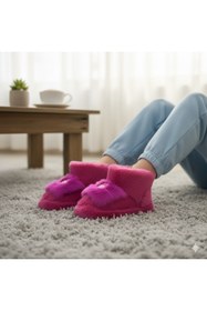 Resim Valenta Sevimli Sıcacık Labubu Figür Çocuk Bebek Panduf Ev botu Patik 