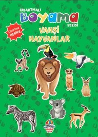 Resim Çıkartmalı Boyama Serisi - Vahşi Hayvanlar 