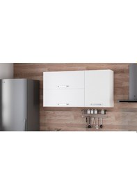 Resim Minar 140 Cm Mutfak Dolabı Beyaz 140-B2-Üst Modül Beyaz 