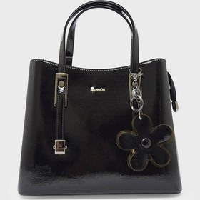 Resim Venüs Vns2490807k Siyah Rugan Kadın Omuz Çantası Siyah Rugan Siyah 