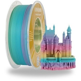 Resim Kingroon Rainbow Silk Pla Filament - Gökkuşağı Matte- 1.75mm - 1kg 