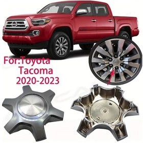 Resim Xuweiwei 1 Adet Center Hub Cap For Tacoma 2020 2021 2022 Oem 4260b-04100 4260b-04130 Ty-168 Gun Gray 