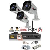 Resim IDS DS-2027HD-SET3-NOHDD 3 Kameralı 1080P Full HD 5 MP Sony Lensli Kamera Seti - 2027 