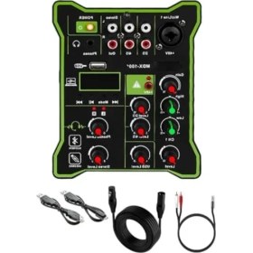 Resim Hakay Stüdyo Kayıt Için Ses Kartlı Mixer - 48V Phantom Power 