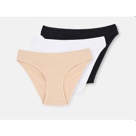 Resim 3 Lü Paket Dagi Bayan Düşük Bel İzsiz Slip Külot 5101kc Çok Renkli 