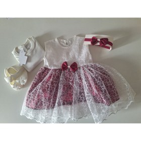 Resim biyan collection Kız Bebek Mevlüt Takımı Gelinlik Abiye Elbise Bebek Doğum Baby Shower Hediyesi 