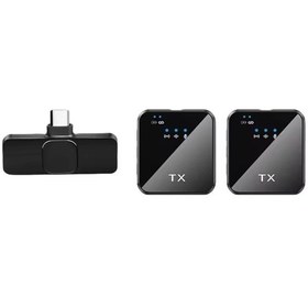 Resim Shopytech Kablosuz 4 Ü 1 Arada Yaka Mikrofonu Type-c Lightning 3.5mm Uyumlu Gürültü Azaltmalı Telefo 