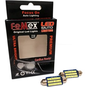 Resim Femex Premium 4014 Chipset 21SMD Sofit LED Ampul 41MM 